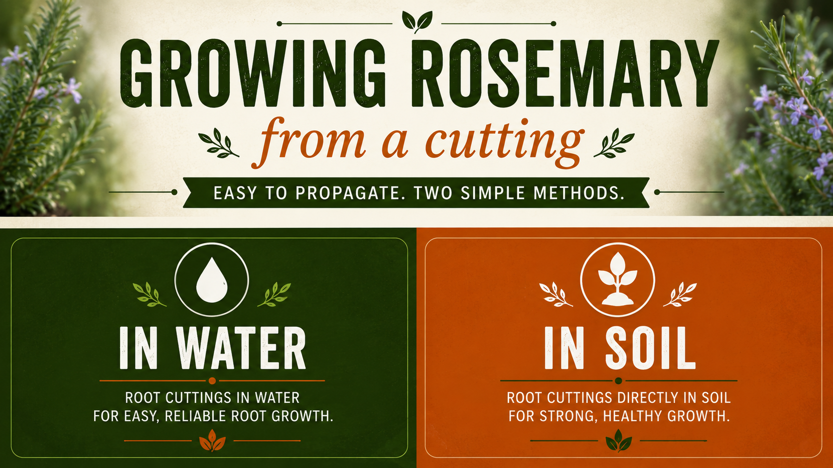 Growing Rosemary from a cutting