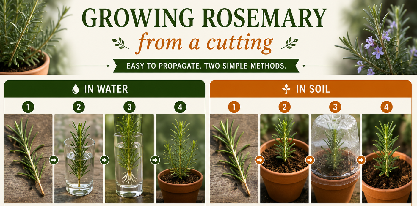 Growing Rosemary from a cutting