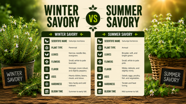 Winter Savory vs Summer Savory