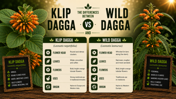 The differences between Klip Dagga and Wild Dagga