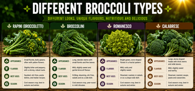 Different Broccoli Types