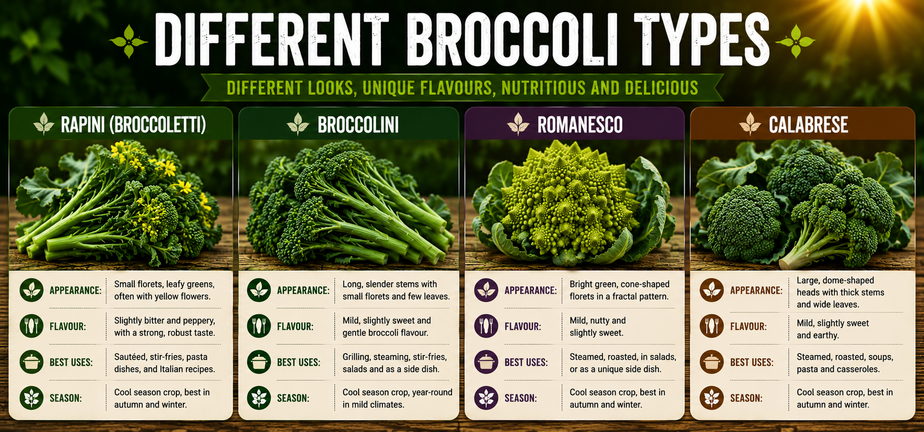 Different Broccoli Types