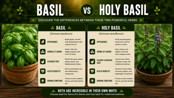 Basil versus Holy Basil