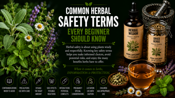 Common Herbal Safety Terms Every Beginner Should Know