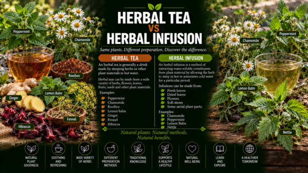 Herbal Tea vs Herbal Infusion