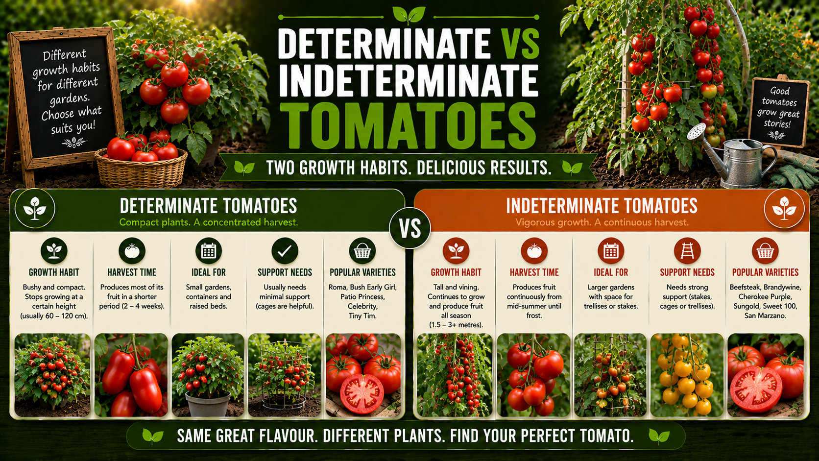 Determinate vs Indeterminate Tomatoes